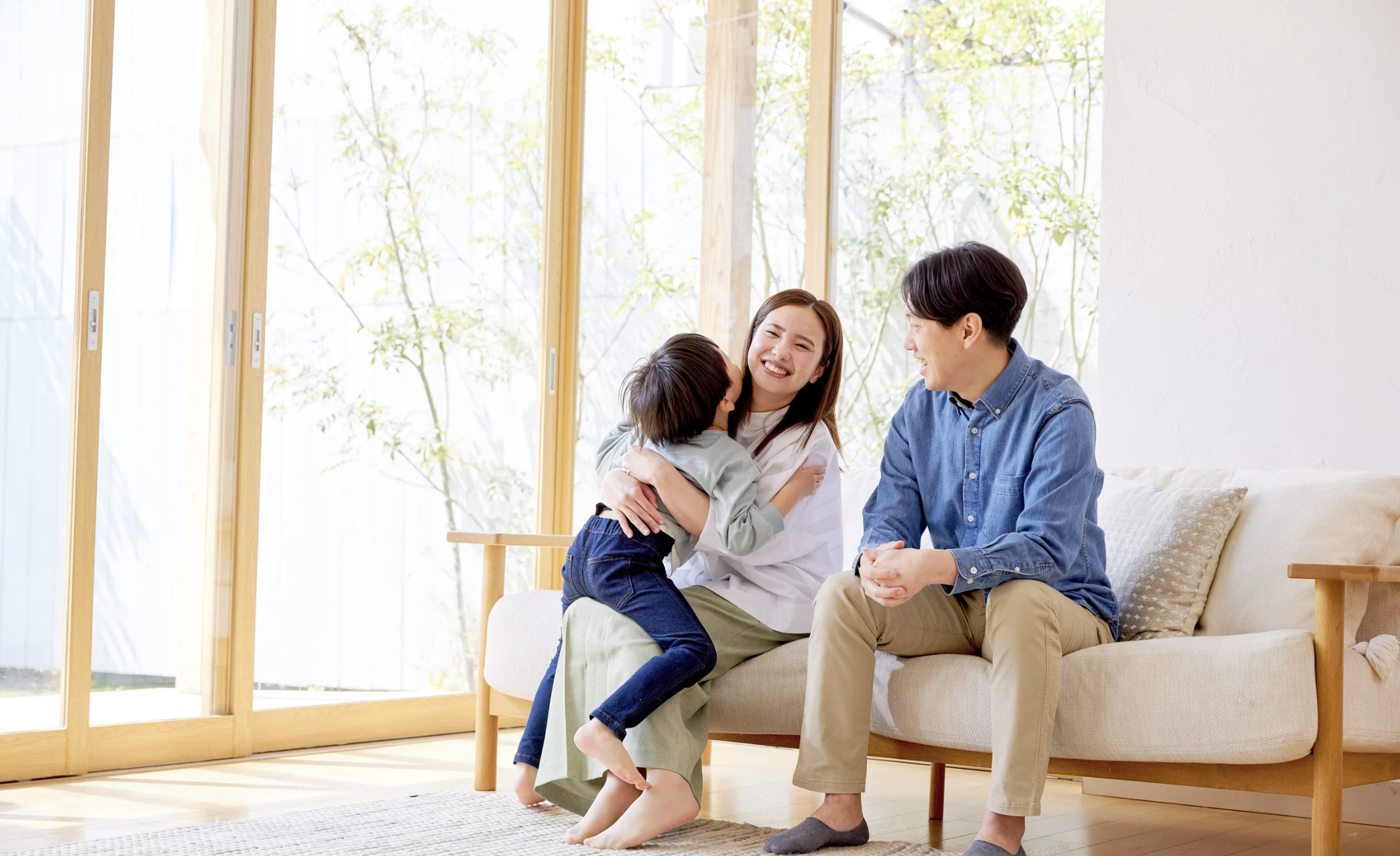 Japanese family at home